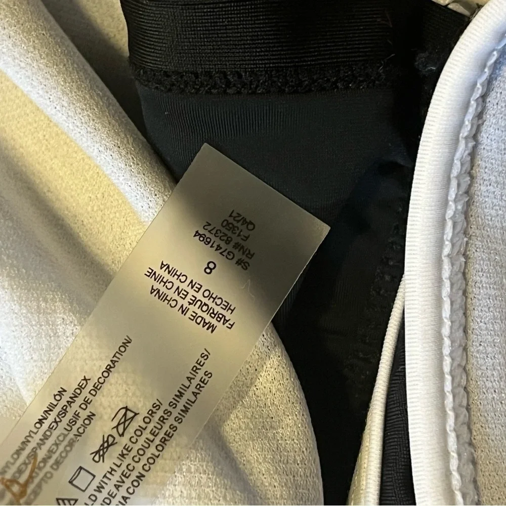 Raisins Black & White Floral Sporty One Piece Swimsuit - Picture 6 of 7